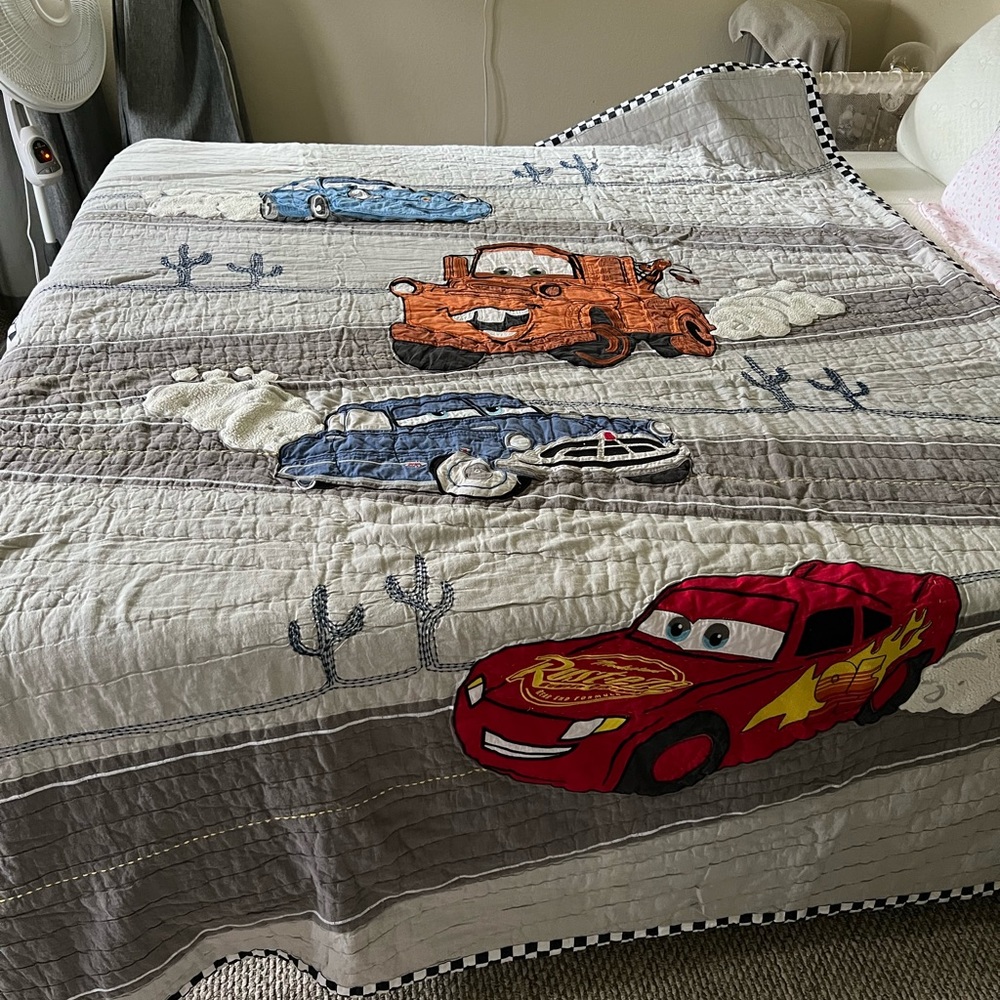 Pottery Barn Kids Cars quilt set
